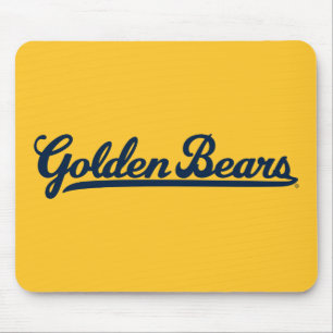 Golden Bears Blue Script Mouse Pad