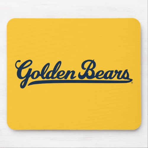 Golden Bears Blue Script Mouse Pad