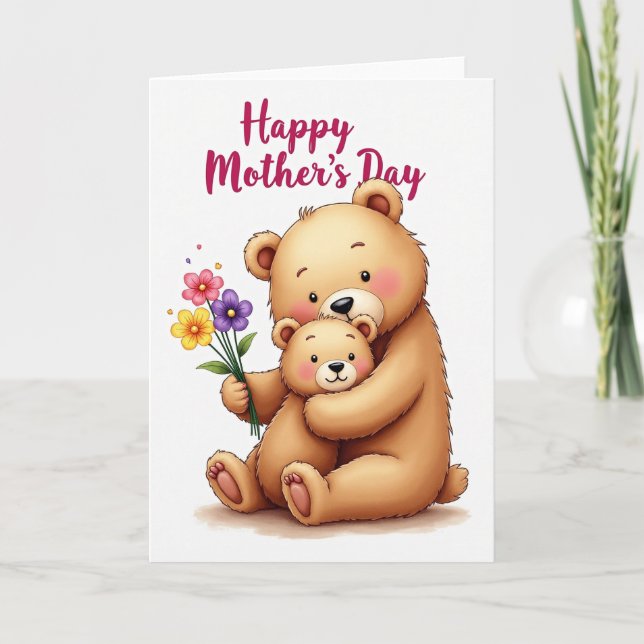 Golden Bears Mothers Day Love Card (Front)
