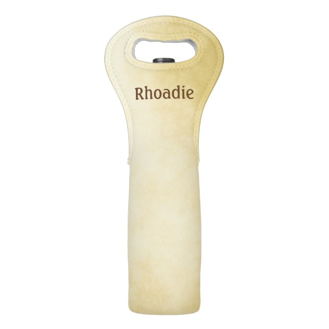 Golden Beautiful Parchment Wine Bag (Front)