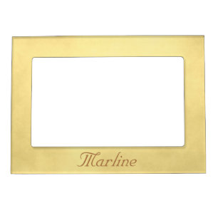 Golden Beauty Magnetic Photo Frame