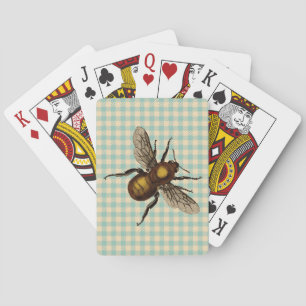 Golden Bee Art Poker Cards