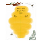 Golden Bee & Eucalyptus Gender Reveal Voting