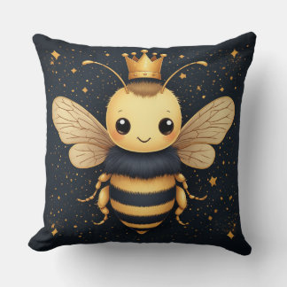 Golden Bee For Beekeepers And Honey Lovers Throw Pillow