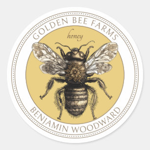 Golden Bee Honey Farms Sticker