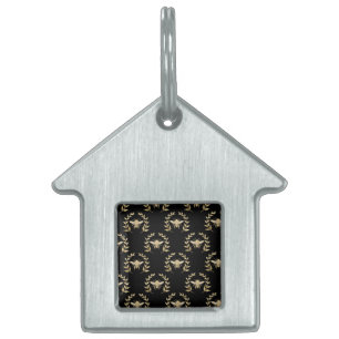 Golden Bee Pet ID Tag