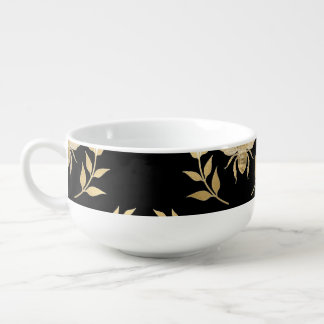 Golden Bee Soup Mug