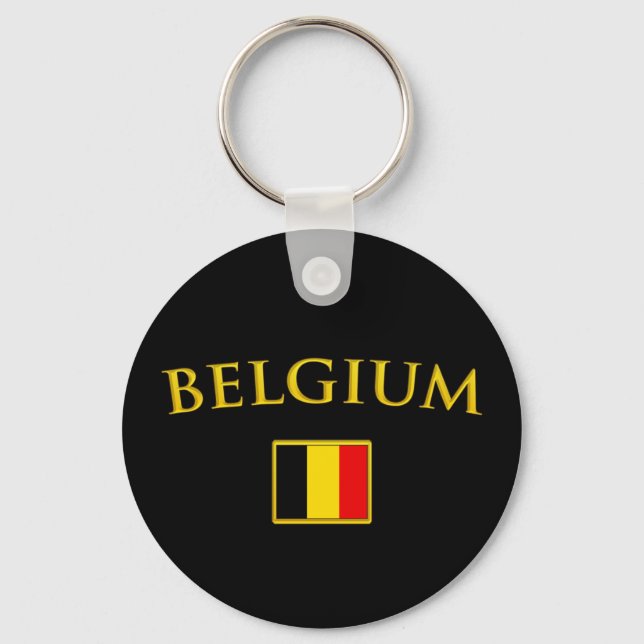 Golden Belgium Keychain (Front)