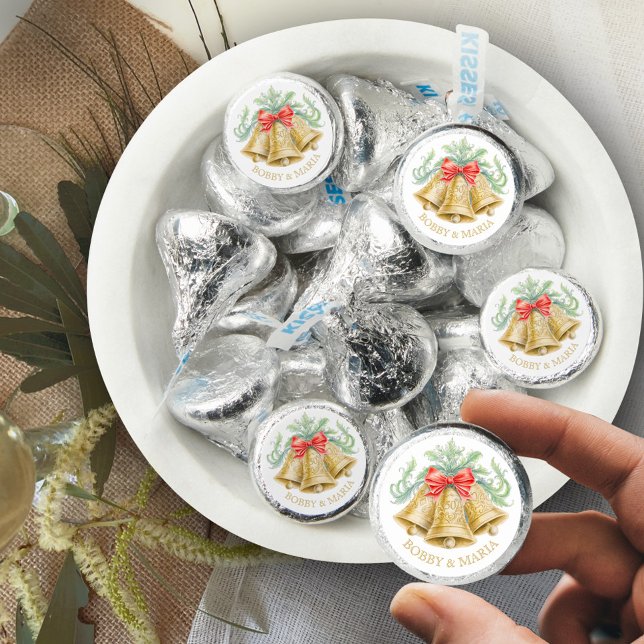 Golden bells 50th wedding anniversary custom hershey®'s kisses® (Creator Uploaded)