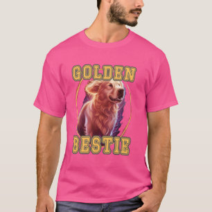 GOLDEN BESTIE cute Golden Retriever parent design T-Shirt