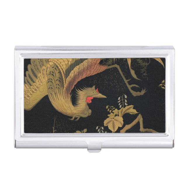 Golden Bird Japanese Classic Antique Business Card Case (Front)