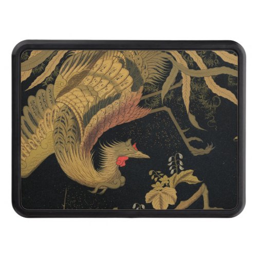 Golden Bird Japanese Rich Classic Art Hitch Cover