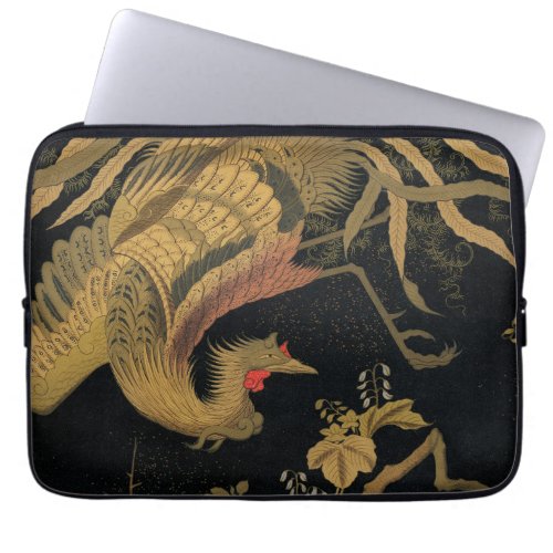 Golden Bird Japanese Rich Classic Art Laptop Sleeve