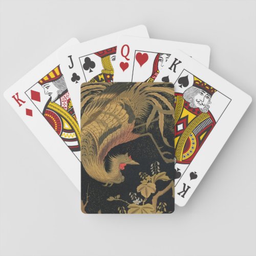 Golden Bird Japanese Rich Classic Art Poker Cards