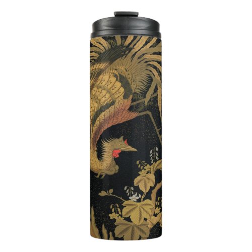 Golden Bird Japanese Rich Classic Art Thermal Tumbler