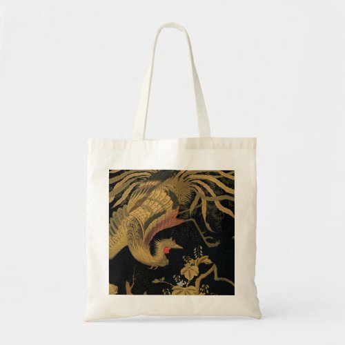Golden Bird Japanese Rich Classic Art Tote Bag