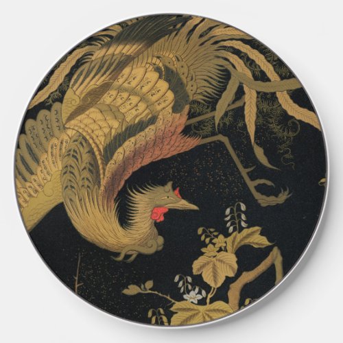 Golden Bird Japanese Rich Classic Art Wireless Charger
