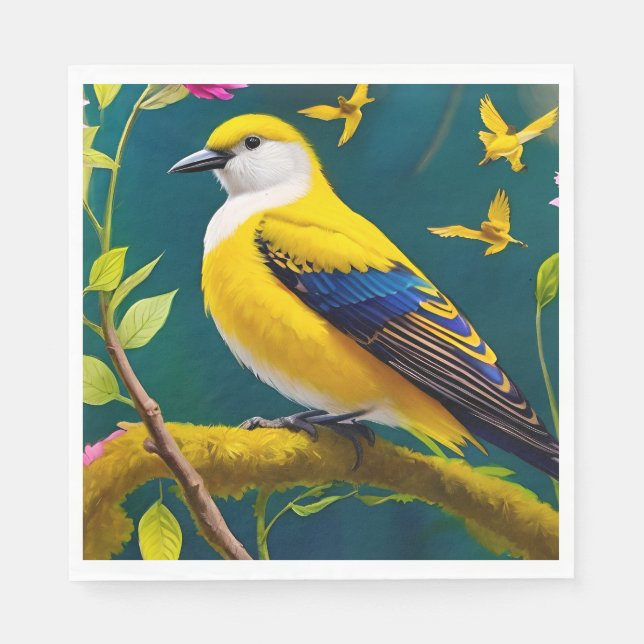 Golden Bird Napkins (Front)