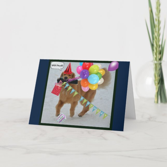 Golden Birthday Card (Front)