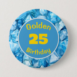 Golden Birthday December Birthstone Custom Button
