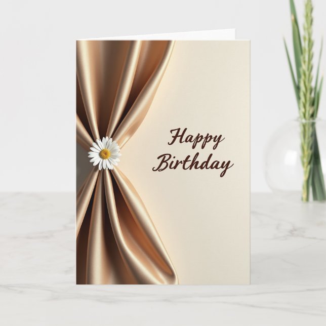 Golden Birthday Fabric Card (Front)