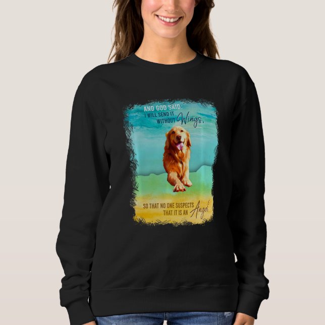 Golden  Birthday For Kids Teen Adult Love Dog Sweatshirt (Front)