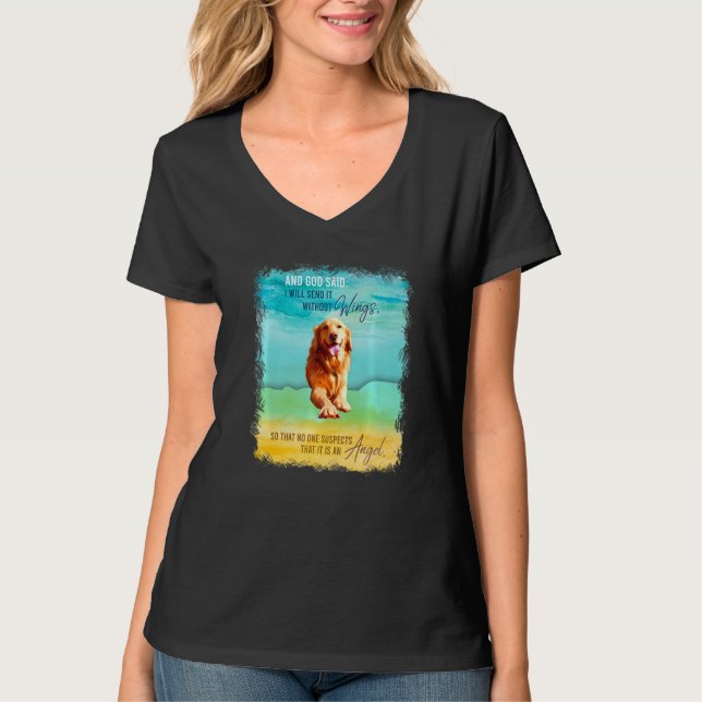 Golden  Birthday For Kids Teen Adult Love Dog T-Shirt (Front)