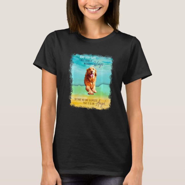 Golden  Birthday For Kids Teen Adult Love Dog T-Shirt (Front)