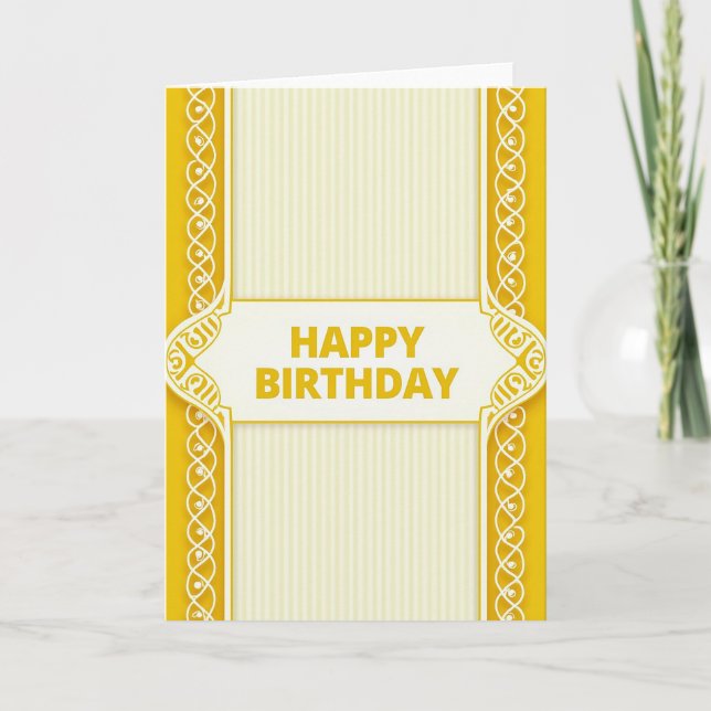 Golden Birthday Pattern Card (Front)