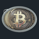 Golden Bitcoin Belt Buckle<br><div class="desc">A golden Bitcoin gift to traders.</div>