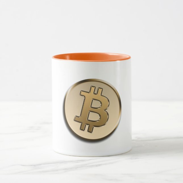 Golden Bitcoin Combo Mug (Center)