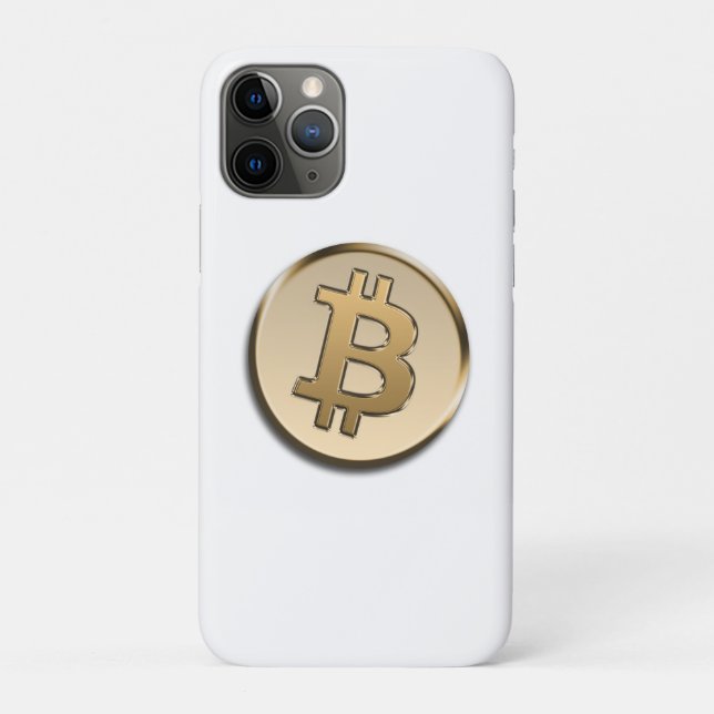 Golden Bitcoin iPhone / iPad case (Back)