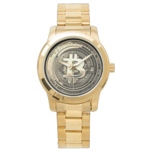Golden Bitcoin Watch