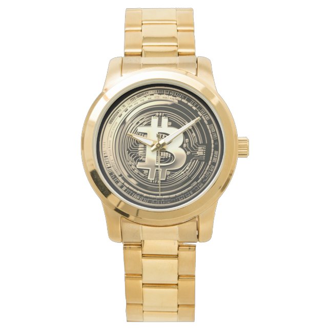 Golden Bitcoin Watch (Front)