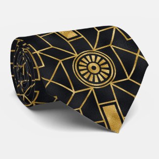 Golden & Black Art-Deco pattern