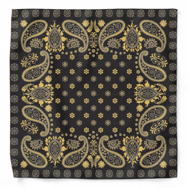 Golden Black Bandana (Front)