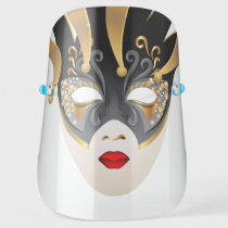 Golden Black Carnival Mask - Joker -