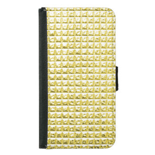 Golden black glass: luxurious surface. samsung galaxy s5 wallet case