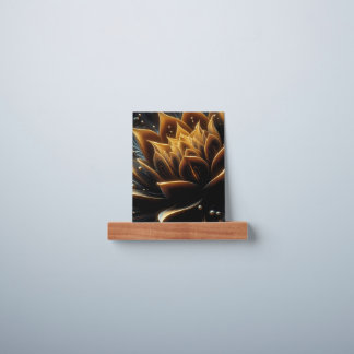 Golden Bloom in the Depths of Twilight Picture Ledge