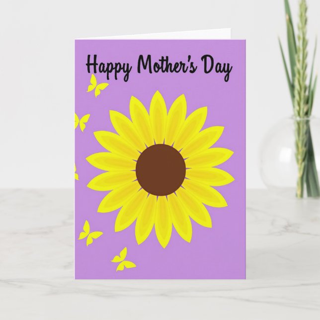 Golden Bloom Mothers Day Card (Front)