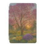 Golden Bloom – Sunset Garden Painting iPad Mini Cover