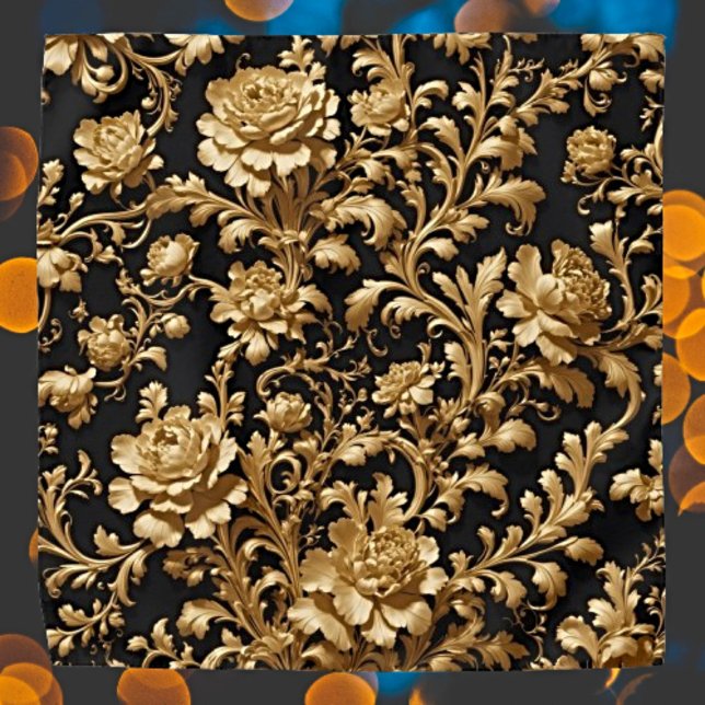 Golden Bloom Vintage Bandana (Creator Uploaded)