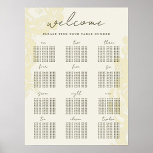 Golden Blooms Poster