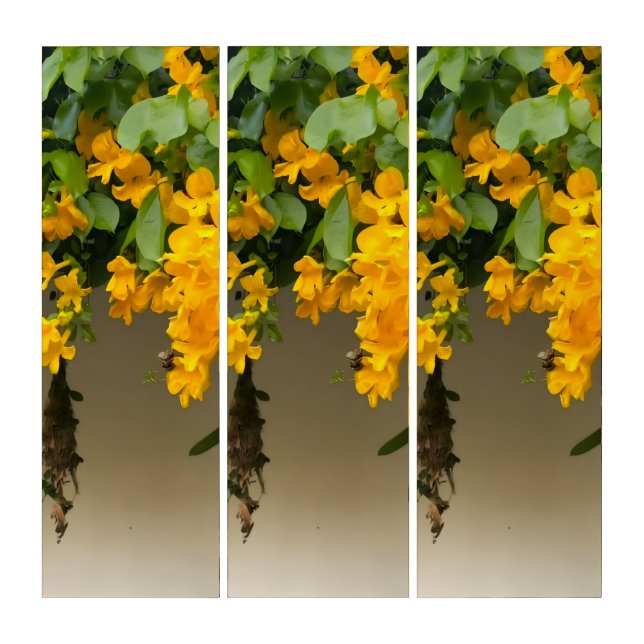 Golden Blossom Beauty Triptych (Front)