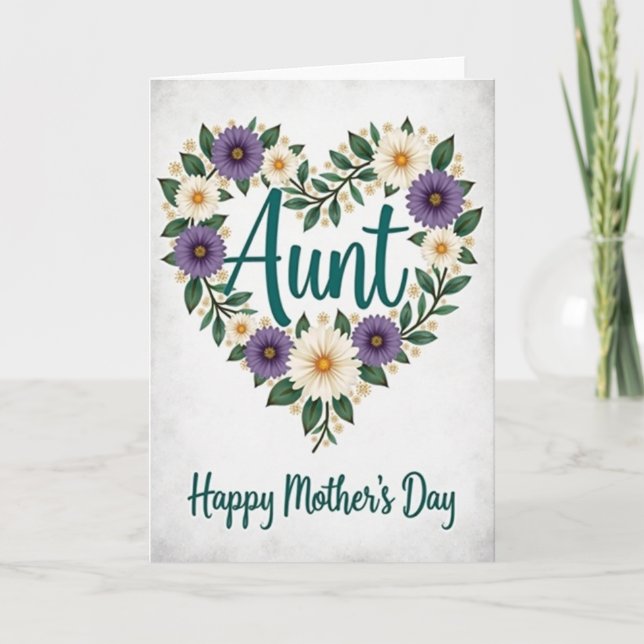 Golden Blossom Day Card (Front)