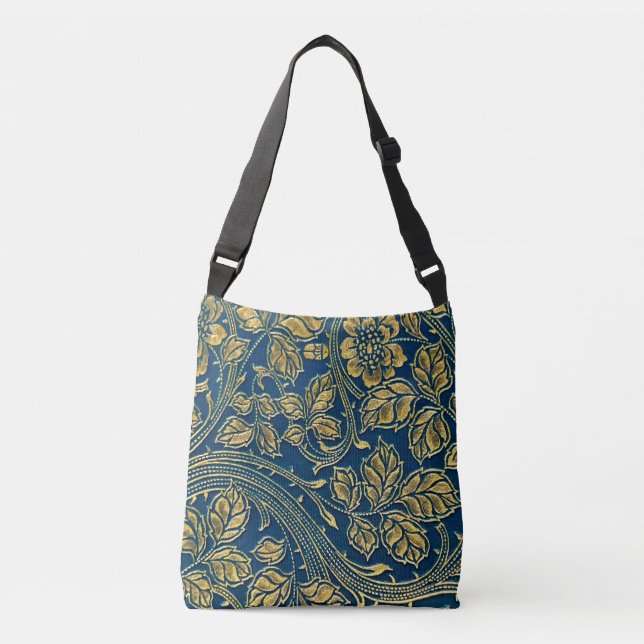 Golden Blossom Elegance Cross Body Bag (Front)