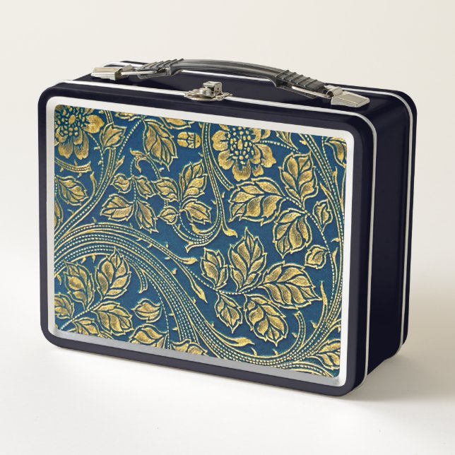 Golden Blossom Elegance Metal Box (Front)
