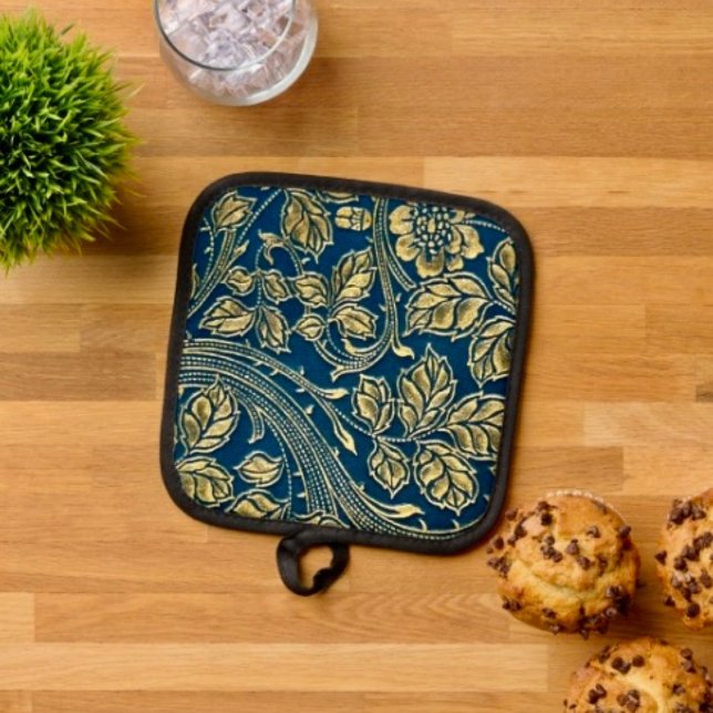 Golden Blossom Elegance Pot Holder (Creator Uploaded)