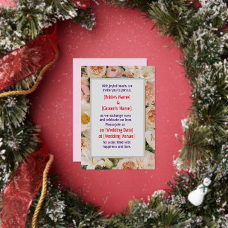 Golden Blossoms: Elegant Foil Floral Invitation