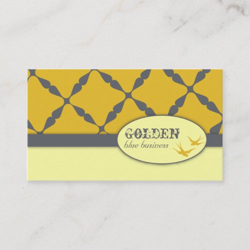 Golden Blue Business Cards